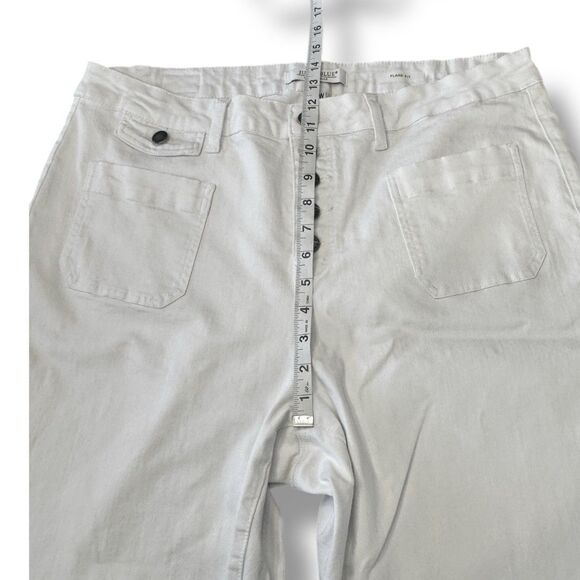Judy Blue Jeans White Flare Fit Button Fly Stretch Denim JB88215 Women’s Sz 20W - Picture 5 of 14